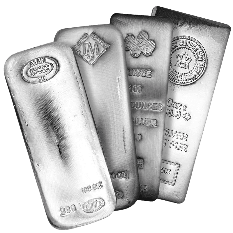 100 oz silver bars